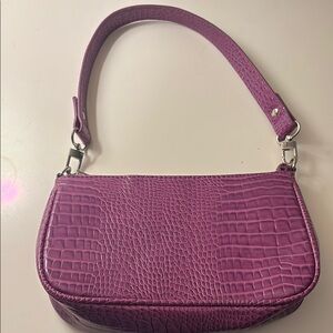 Urban outfitters Purple Crocodile-Embossed Women's Bag 🎄
